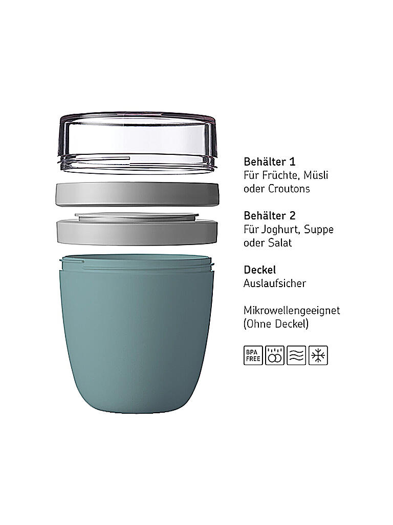 MEPAL Lunchpot ELLIPSE Mini 300 120ml Nordic Sage grün